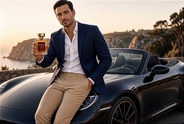 Perfume Marque Collection 150 EDP 100ml Unissex Original UAE Inspirado no Baccarat Rouge 540 Fragrância Árabe Importado