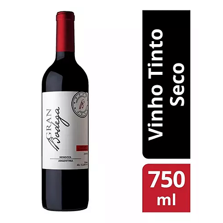 Vinho Tinto Argentino Malbec Bonarda GRAN BODEGA