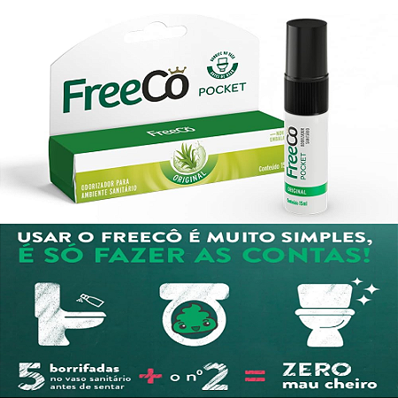 Freecô Bloqueador De Odores Sanitários - Original Pocket 15ml