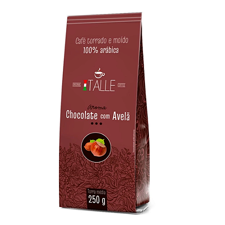 Café ITALLE 100% Arábica Aroma Chocolate com Avelã