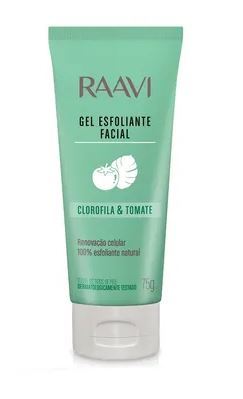 Gel Esfoliante Facial Raavi Clorofila & Tomate 75g