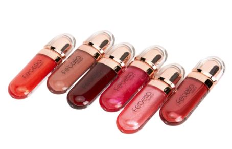 Lip Gloss Brilho Labial Batom Hidratante Longa Duração Glow Febella 12 CORES