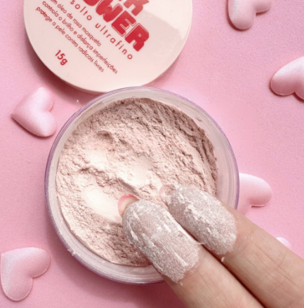 Pó Solto Ultrafino Rosa Mosqueta Pink Powder Dapop -15g