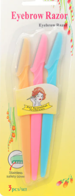 Kit Com 3 Navalhas - Eyebrow Razor