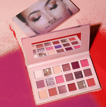 Paleta de Sombra do Deserto Rosa MEIBAOGE 18 CORES Longa Duração
