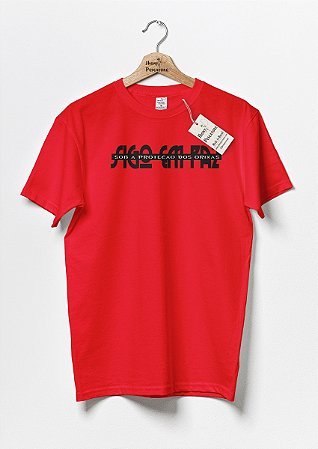 Camiseta Sigo em Paz Sob a Proteção dos Orixás