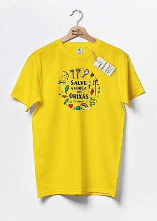 Camiseta Salve a força dos Orixás