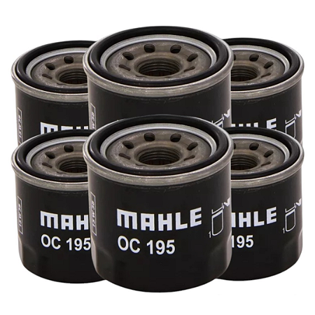 KIT 6 Filtros de óleo MAHLE OC195