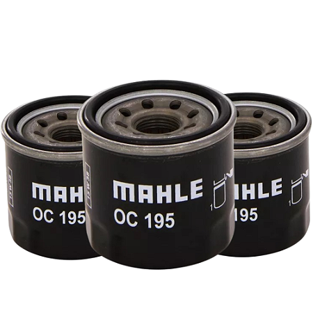 KIT 3 Filtros de óleo MAHLE OC195