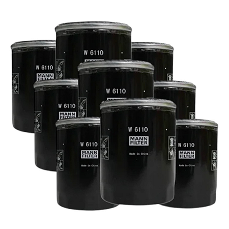 KIT 9 Filtros de óleo MANN W6110