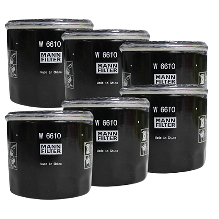 KIT 6 Filtros de óleo MANN W6610