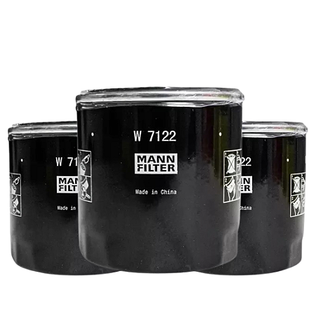 KIT 3 Filtros de óleo MANN W7122