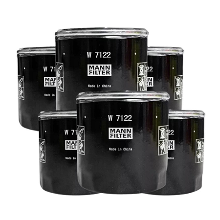 KIT 6 Filtros de óleo MANN W7122