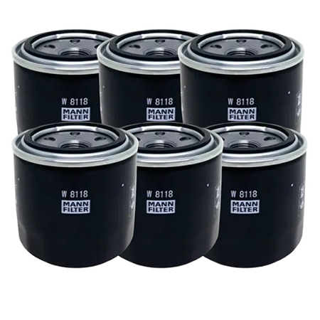 KIT 6 Filtros de óleo MANN W8118