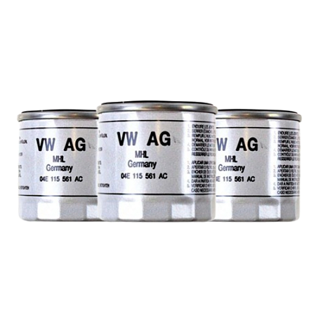 KIT 3 Filtro de óleo + BRINDE (Anel de Bujão) ORIGINAL Volkswagen