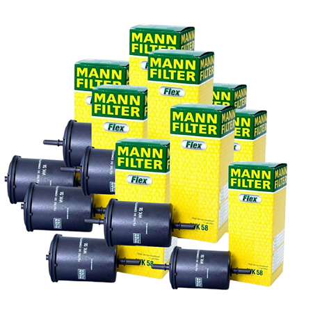 KIT 9 Filtros de combustível MANN WK58