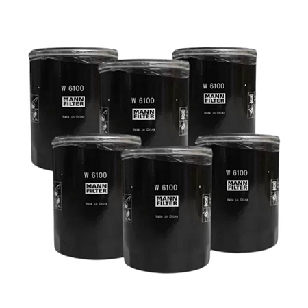 KIT 6 Filtros de óleo MANN W6100