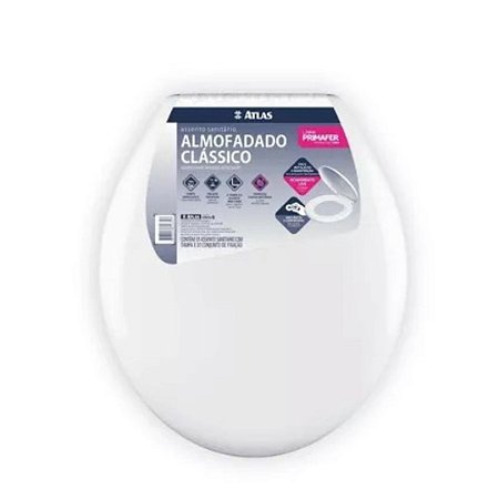 ASSENTO SANITARIO ALMOFADADO BRANCO ATLAS