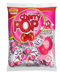 PIRULITO CHERRY POP PACOTE C/50 UND