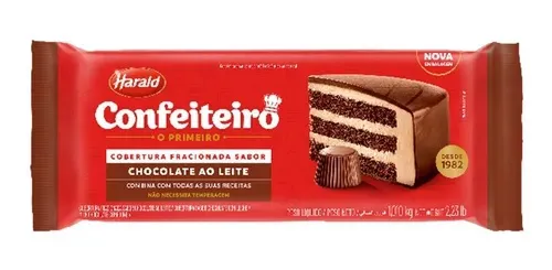 BARRA DE CHOCOLATE CONFEITEIRO AO LEITE 1,01KG