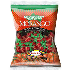 Bala Santa Rita Cestinha Morango 500g