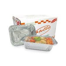 Bandeja Alumínio Mello N131 Pet com tampa plástica c/50 un
