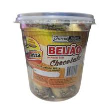 DOCE BEIJÃO RECH COM CHOCOLATE LUIZA C/20 UN