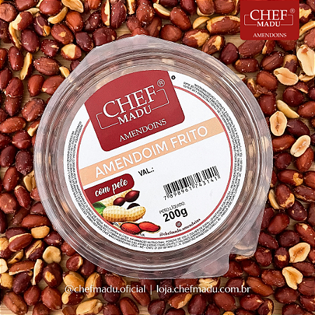 Amendoim Frito Com Pele Chef Madu 200g