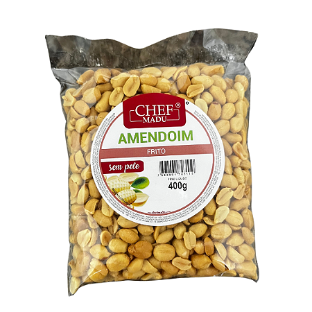 Amendoim Frito Sem Pele Chef Madu 400g