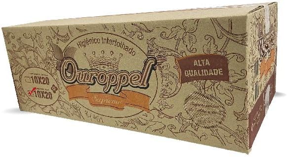 Papel Higiênico Interfolhado ( caicai ) Folha Simples 10.000 FL Ouroppel