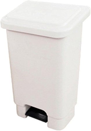 Lixeira Branca 50 Litros com Pedal Lar Plasticos