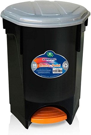LIXEIRA 30 LITROS COM PEDAL ARQPLAST