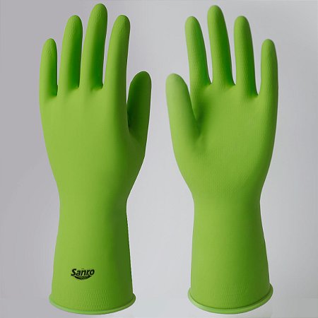 LUVA DE LIMPEZA SANRO TOP VERDE PAR