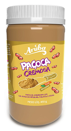Pasta de Amendoim Paçoca Cremosa Açúcar Aruba - 450g