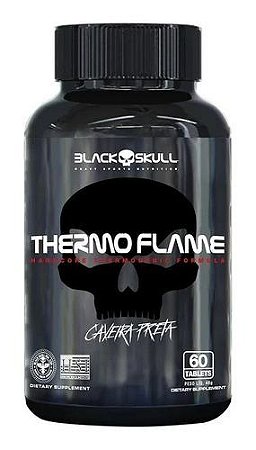 Suplemento Thermo Flame 60 Tabletes - Black Skull