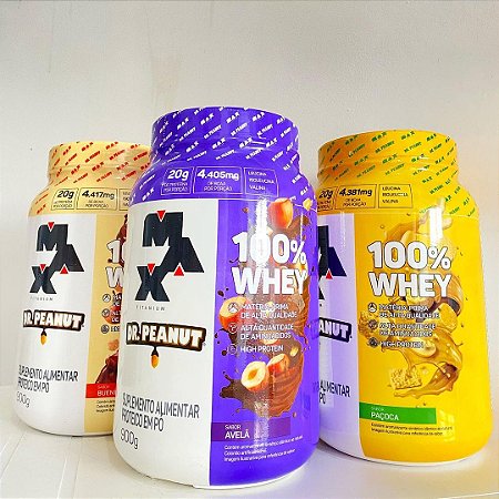 Whey 100% Max Titanium x Dr. Peanut 900g