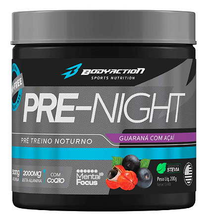 PRE-NIGHT - PRÉ-TREINO SEM CAFEÍNA 200g