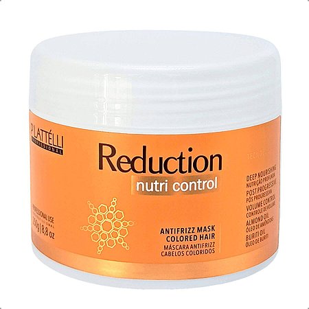 Máscara Antifrizz Reduction Nutri Control P'lattelli 250g