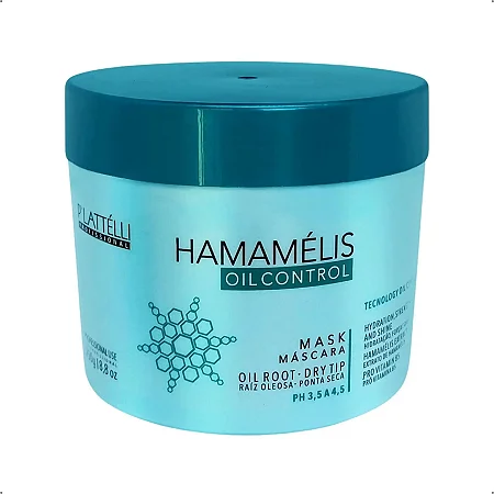 Máscara Hamamélis Oil Control P'lattelli 250g