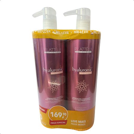 Combo Shampoo + Condi Hyaluronic 1L Plattelli