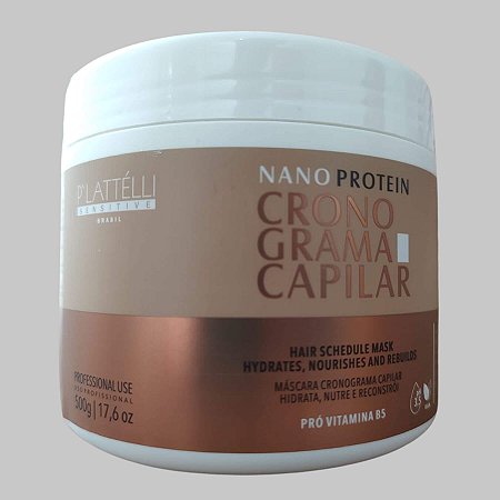 Mascara Cronograma Capilar Plattelli 500g