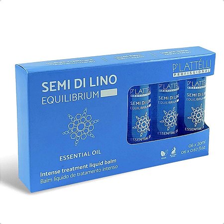 Kit x 06 Ampolas 20ml Semi Di Lino Equilibrium Plattelli