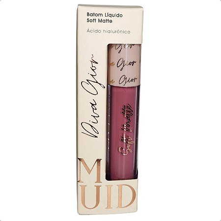 Batom Liquido Soft Matte Diva Gior Charmosa 4ml Hidratação Longa Duração e Cor Vibrante