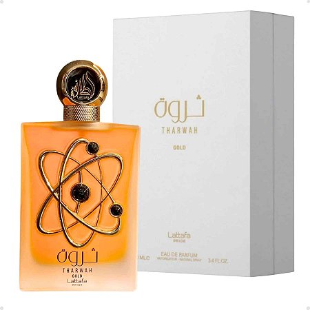 Perfume Árabe Lattafa Tharwah Gold EDP 100ml Unissex