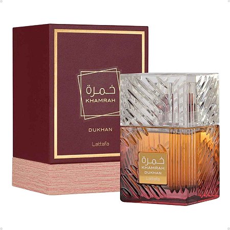 Perfume Arabe Lattafa Khamrah Dukhan EDP 100ml Masculino