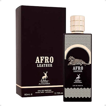 Perfume Arabe Maison Alhambra Afro Leather Unissex EDP 80ml