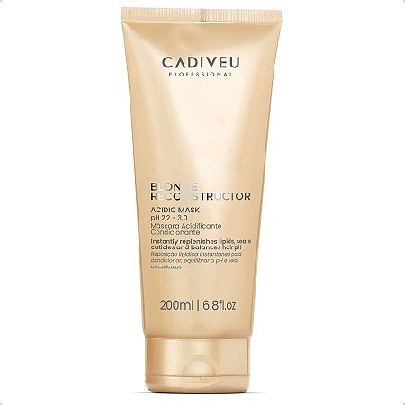 Mascara Acidificante Blonde Reconstrutor Keeper Cadiveu 200ml