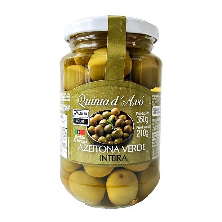 Azeitona Inteira Verde 350g