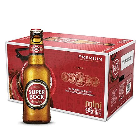 Kit 24 Grfs Cerveja Portuguesa Super Bock 250ml