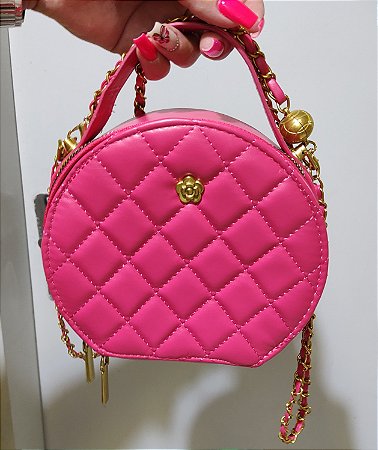 BOLSA REDONDA ROSA PINK